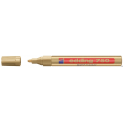 Marker lakierowy Edding 750 złoty 2-4 mm wodoodporny, szybkoschnący, do oznaczania różnych powierzchni