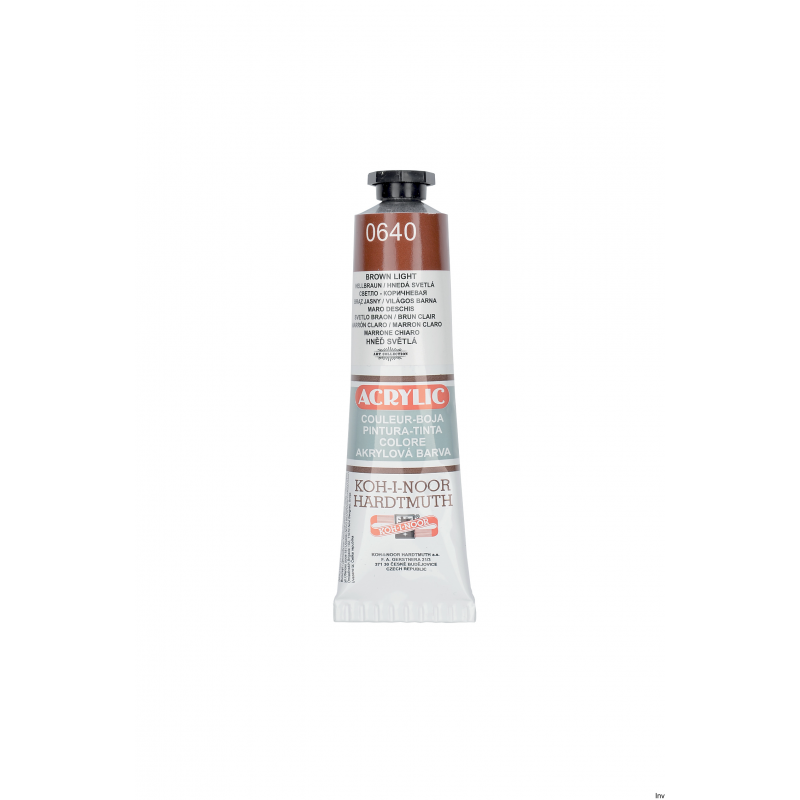 Farba akrylowa brązowa 40 ml Koh-i-Noor ACRILIC 162738