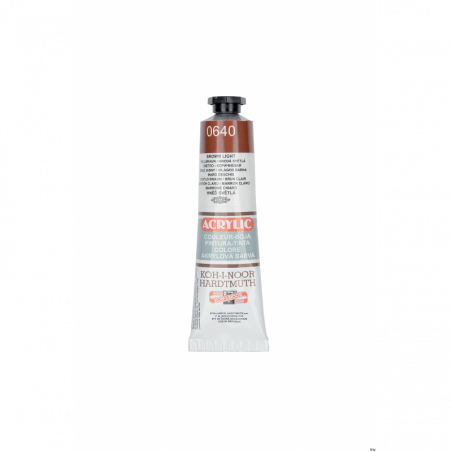 Farba akrylowa brązowa 40 ml Koh-i-Noor ACRILIC 162738