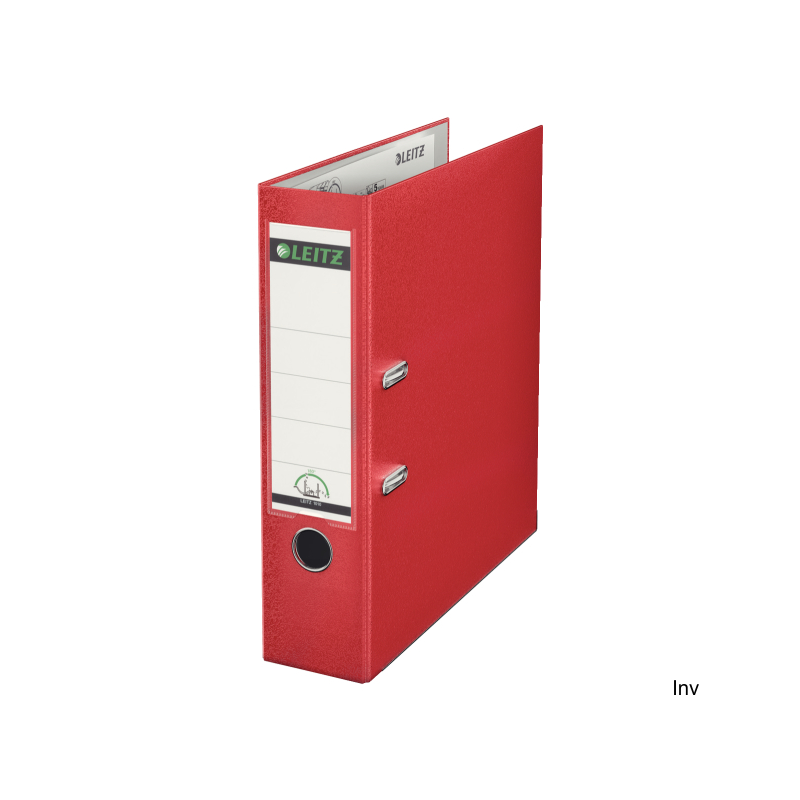 Segregator Leitz A4 80 mm czerwony 180° na 600 kartek z wymienną etykietą