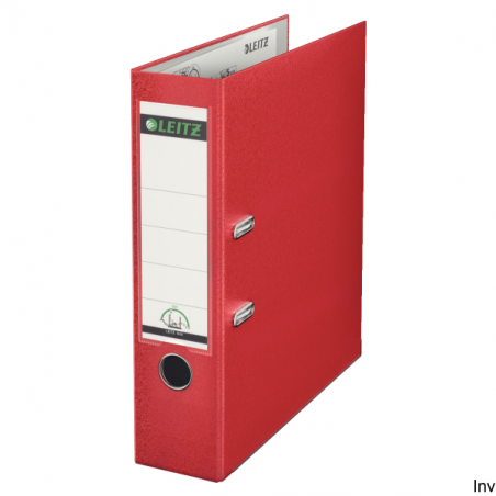 Segregator Leitz A4 80 mm czerwony 180° na 600 kartek z wymienną etykietą
