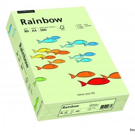 Papier ksero kolorowy Rainbow bladozielony A4 80 g/m, 500 arkuszy