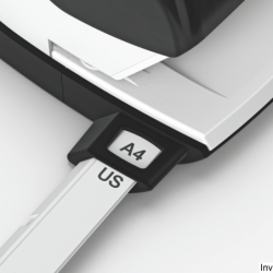 Dziurkacz Leitz 5008 czarny metalowy do 30 kartek z ogranicznikiem formatu A4, A5, A6, Folio, 8x8 cm