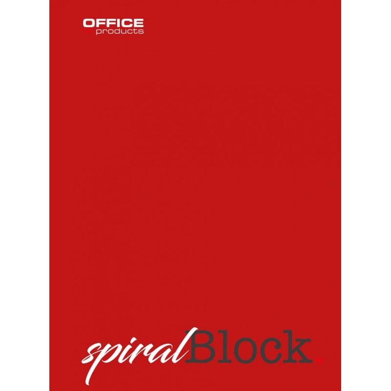 PAKIET Kołonotatnik OFFICE PRODUCTS, A4, w linie, 80 kart., 70gsm, bordowy