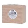 Świeca sojowa DONAU HOME, w szarym szkle, drewniana pokrywa i knot, Lavender Field, 200g