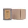 Świeca sojowa DONAU HOME, w szarym szkle, drewniana pokrywa i knot, Citrus Glow, 200g