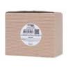 Świeca sojowa DONAU HOME, w szarym szkle, drewniana pokrywa i knot, Citrus Glow, 200g