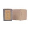 Świeca sojowa DONAU HOME, w szarym szkle, drewniana pokrywa i knot, Fruit Orchard, 200g