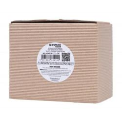 Świeca sojowa DONAU HOME, w szarym szkle, drewniana pokrywa i knot, Fruit Orchard, 200g