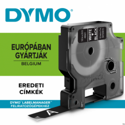 Taśma Dymo D1 12 mm x 7 m biały/czarny do drukarek etykiet LabelManager i LabelWriter Duo