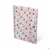 Kołonotatnik B5 60 kartek kratka/tagi floral Oxford