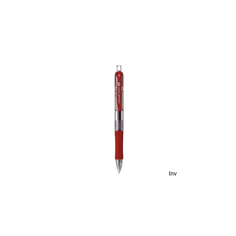 Długopis żelowy Uni UMN-152 czerwony, wymienny wkład, wodoodporny tusz, 0,5 mm