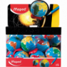 Temperówka GLOBE Maped z metalowym pojemnikiem, 1 otwór, 16 sztuk
