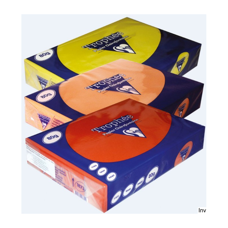 Papier kserograficzny A4 80g różowy Clairefontaine Trophee 1 ryza