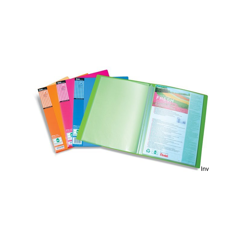Album ofertowy Pentel DCF542, 20 kieszeni A4, różowy