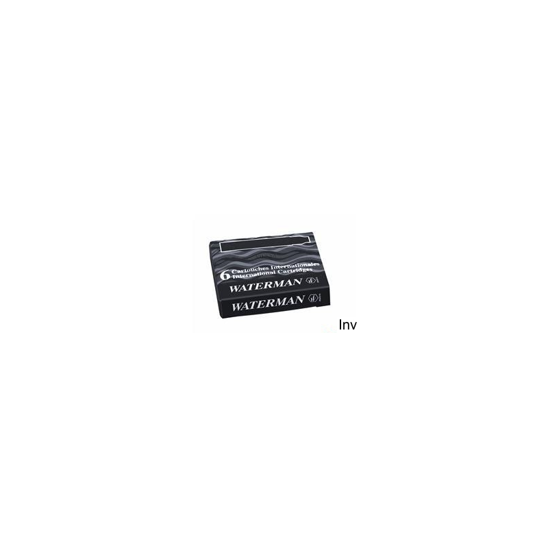 Naboje Waterman czarne mini (6 sztuk) S0110940