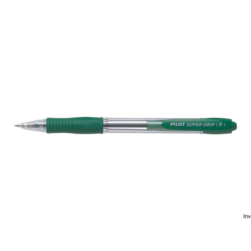 Długopis olejowy Pilot Super Grip zielony 0,21 mm z wymiennym wkładem