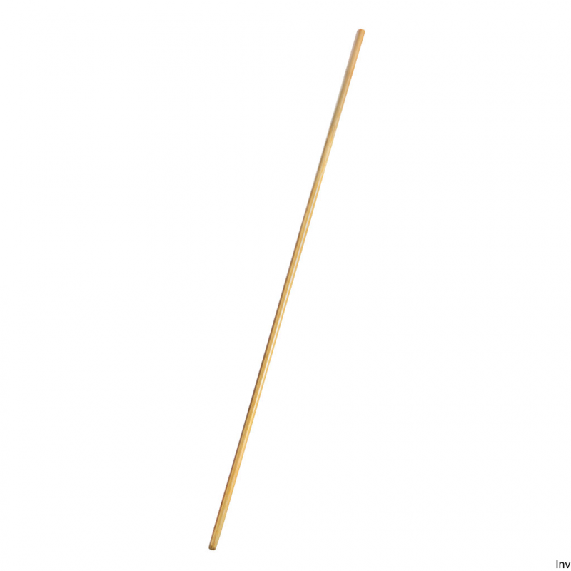 Kij do miotły drewniany z gwintem 120 cm Budget