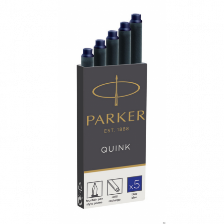 Naboje atramentowe Parker QUINK STANDARD niebieskie 5 sztuk