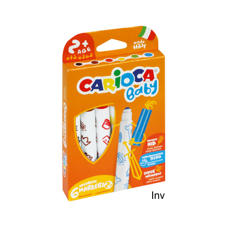 Pisaki Carioca MAXI POINT 6 kolorów dla dzieci od 2 roku życia