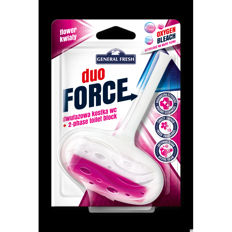 Kostka do WC DUO FORCE 40g kwiat General Fresh