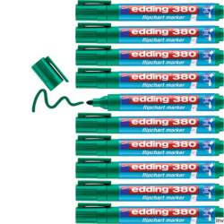 Edding Marker flipchart okrągły 1.5-3 mm zielony 380/004/ZI do pisania na papierze