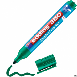 Edding Marker flipchart okrągły 1.5-3 mm zielony 380/004/ZI do pisania na papierze