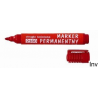 Marker D.Rect permanentny okrągły czerwony 1-3 mm wodoodporny