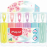 Maped Zakreślacze FLUO PEPS pastel mix 6 sztuk w etui