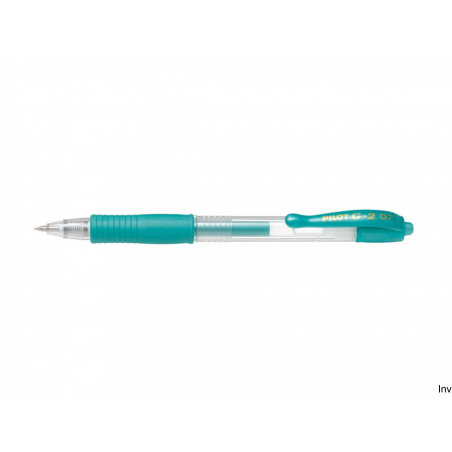 Długopis żelowy Pilot G-2 METALIC zielony 0,37 mm z gumowym uchwytem