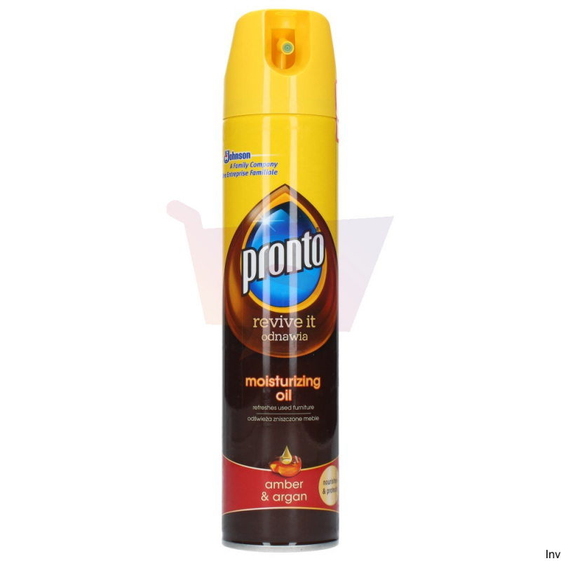 Pronto Spray olejek nawilżający do mebli 250ml Bursztyn i Olejek Arganowy