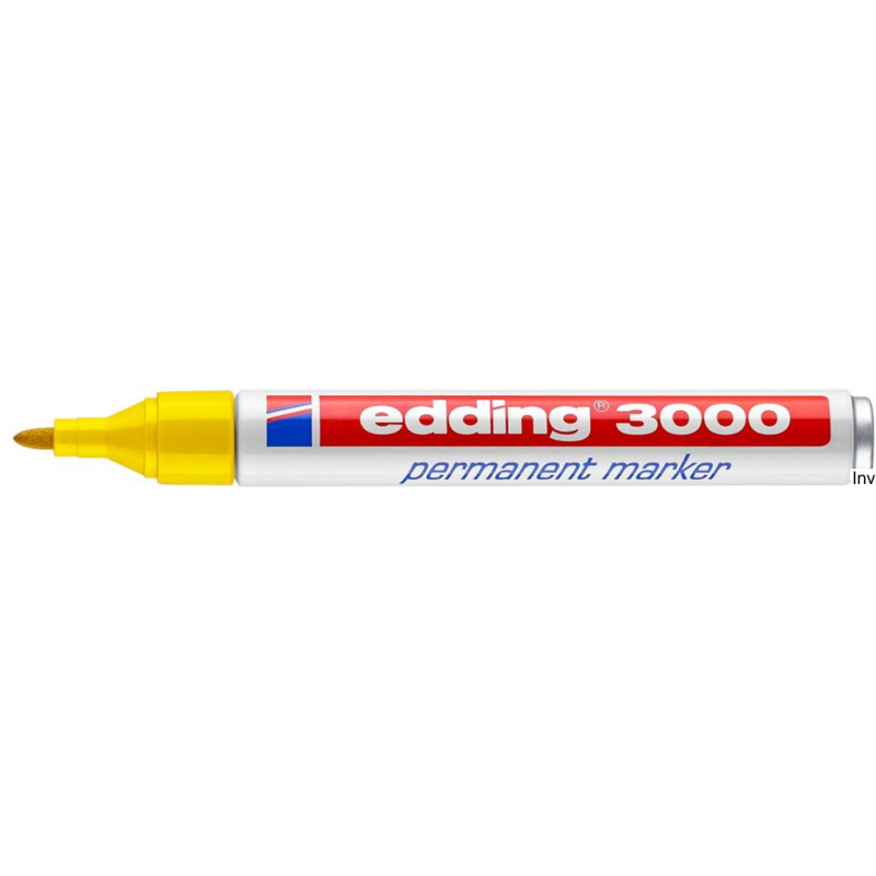 Edding marker permanentny żółty okrągła końcówka 1,5-3 mm 3000/005/Z