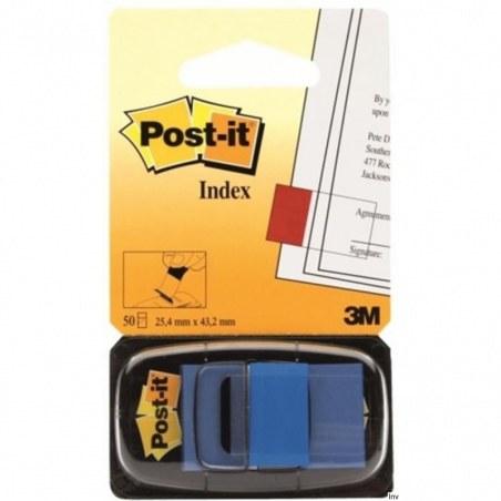 Zakładki indeksujące Post-It 25x43mm niebieskie 50 sztuk 3M