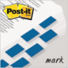Zakładki indeksujące Post-It 25x43mm niebieskie 50 sztuk 3M