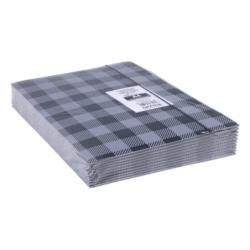 PAKIET Teczka z gumką OFFICE PRODUCTS, karton/lakier, A4, 320gsm, 3-skrz., mix kolorów w kratę