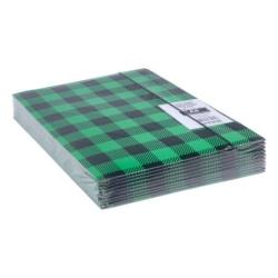 PAKIET Teczka z gumką OFFICE PRODUCTS, karton/lakier, A4, 320gsm, 3-skrz., mix kolorów w kratę