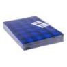 PAKIET Teczka z gumką OFFICE PRODUCTS, karton/lakier, A4, 320gsm, 3-skrz., mix kolorów w kratę