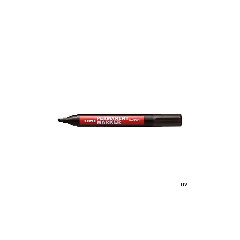 Marker permanentny Uni NO-380 ścięty niebieski 1 sztuka