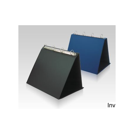 Segregator prezentacyjny A4 poziomy czarny Biurfol z mechanizmem 4-ringowym