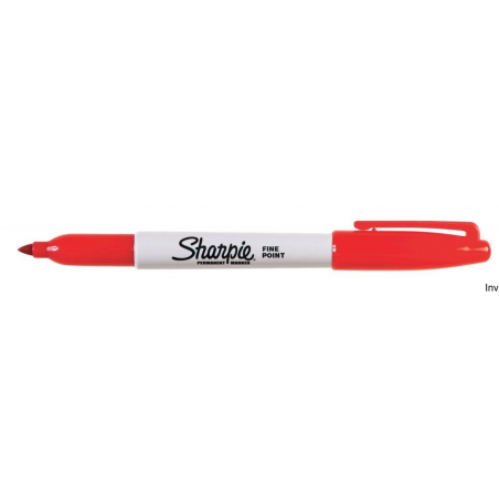 Marker permanentny Sharpie Fine czerwony