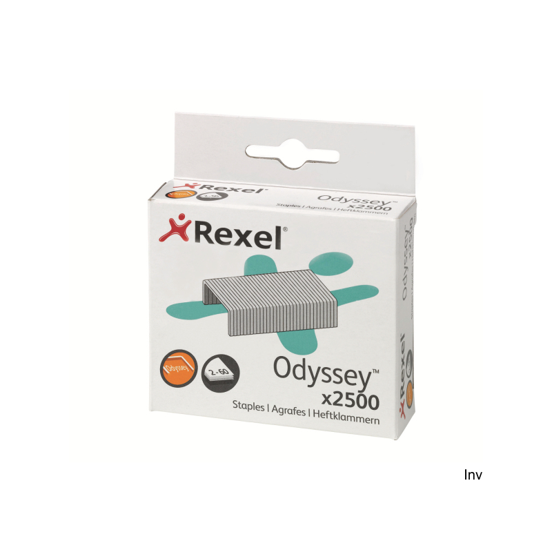 Zszywki Rexel Odyssey 9mm 2500 sztuk srebrne do zszywaczy