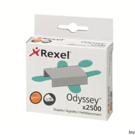 Zszywki Rexel Odyssey 9mm 2500 sztuk srebrne do zszywaczy