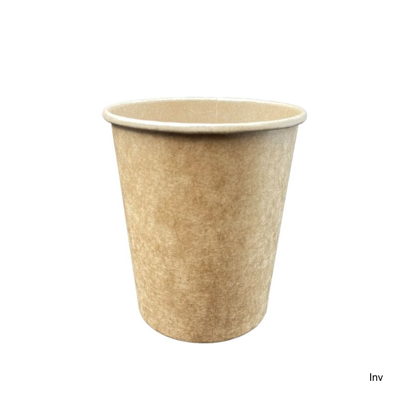 Kubek papierowy KRAFT 250ml brązowy 100 sztuk Papstar