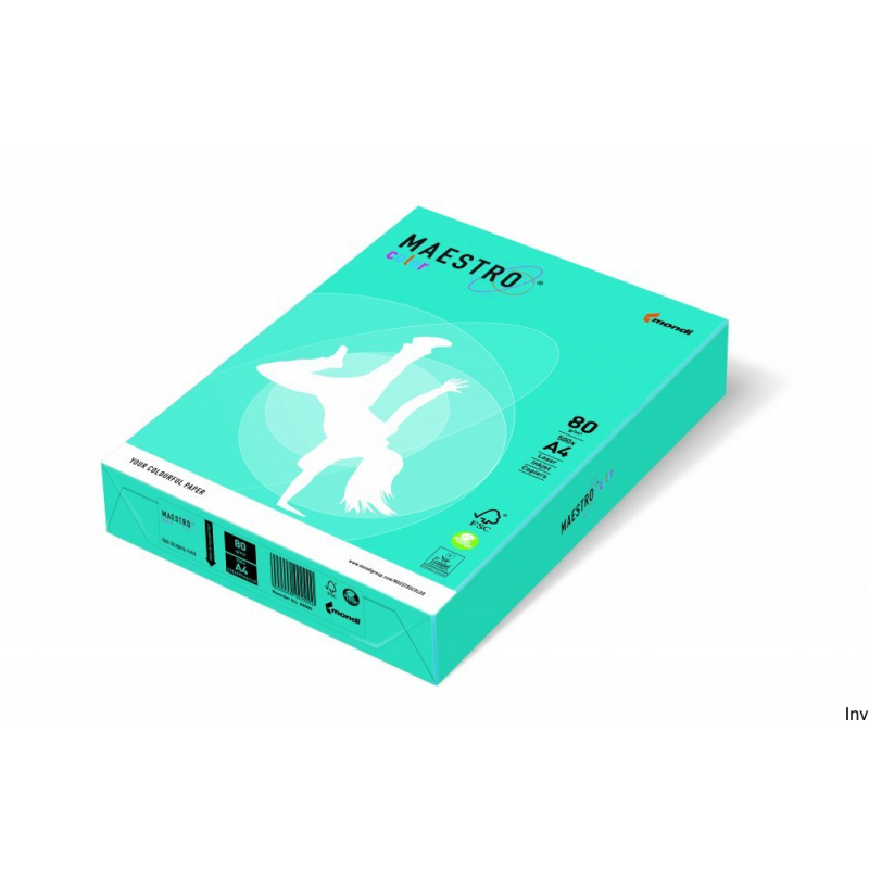 Papier xero Maestro Color A4 80 g błękitny 250 arkuszy