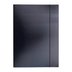 PAKIET Teczka z gumką OFFICE PRODUCTS, karton/lakier, A4, 320gsm, 3-skrz., mix kolorów