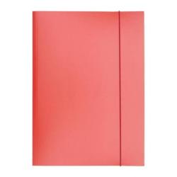 PAKIET Teczka z gumką OFFICE PRODUCTS, karton/lakier, A4, 320gsm, 3-skrz., mix kolorów