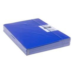 PAKIET Teczka z gumką OFFICE PRODUCTS, karton/lakier, A4, 320gsm, 3-skrz., mix kolorów