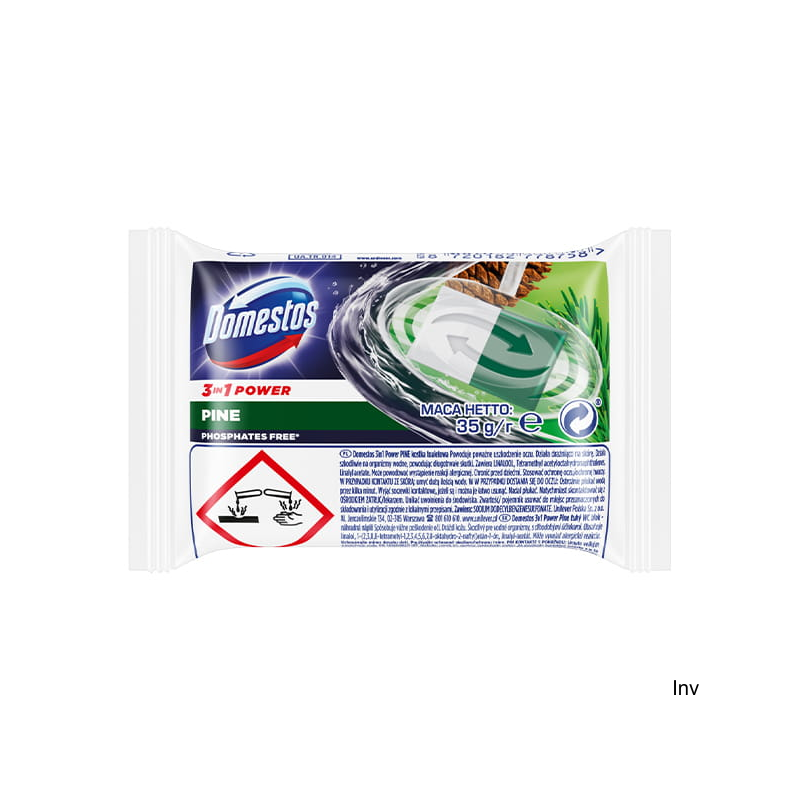 DOMESTOS Kostka do WC 35g 3W1 Sosna 78758