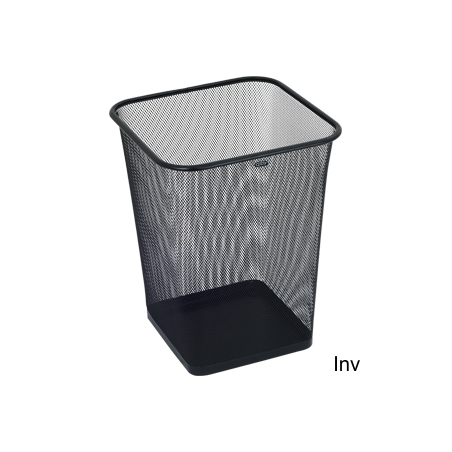 Kosz na papier kwadratowy GR-017, czarny, 12 litrów, Grand