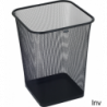 Kosz na papier kwadratowy GR-017, czarny, 12 litrów, Grand